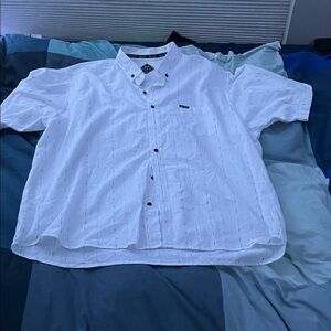 Blanc du nil white premium 4xL white polo full button 
Great condition
